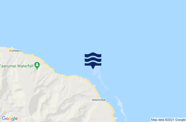 Mappa delle Getijden in Tiarei, French Polynesia