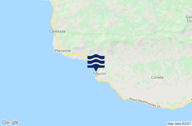 Mappa delle Getijden in Tiburon, Haiti