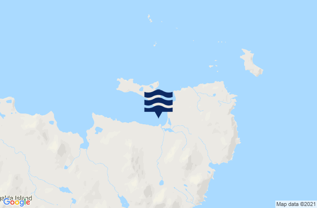Mappa delle Getijden in Tigalda Bay (Tigalda Island), United States