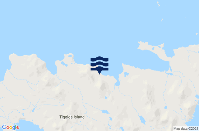 Mappa delle Getijden in Tigalda Island, United States