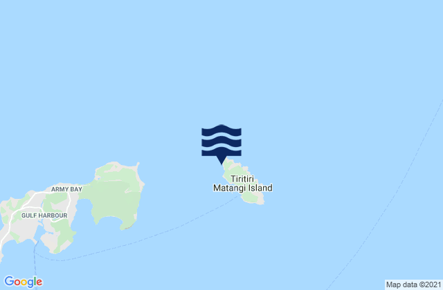 Mappa delle Getijden in Tiritiri Matangi Island, New Zealand