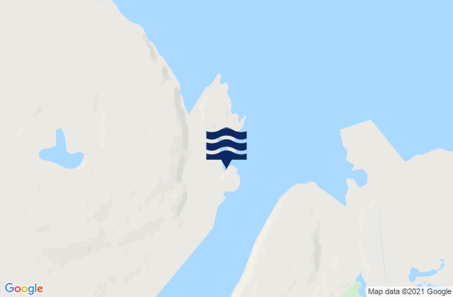 Mappa delle Getijden in Titovka Bay, Russia