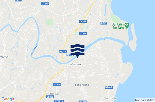 Mappa delle Getijden in Tiền Hải, Vietnam