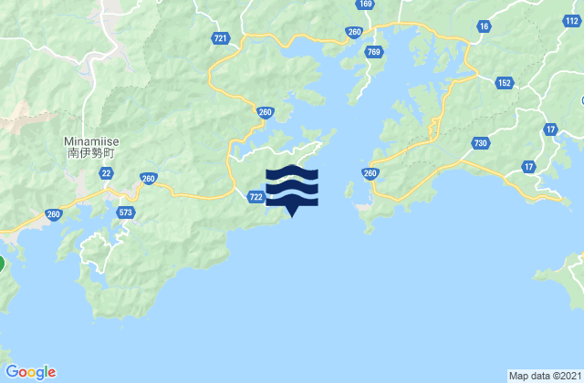Mappa delle Getijden in Todomarino-hana, Japan