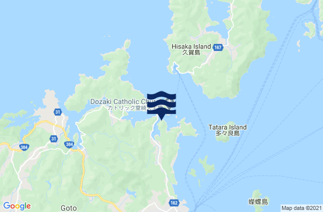 Mappa delle Getijden in Togi Ura, Japan