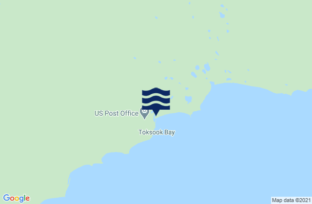 Mappa delle Getijden in Toksook Bay, United States