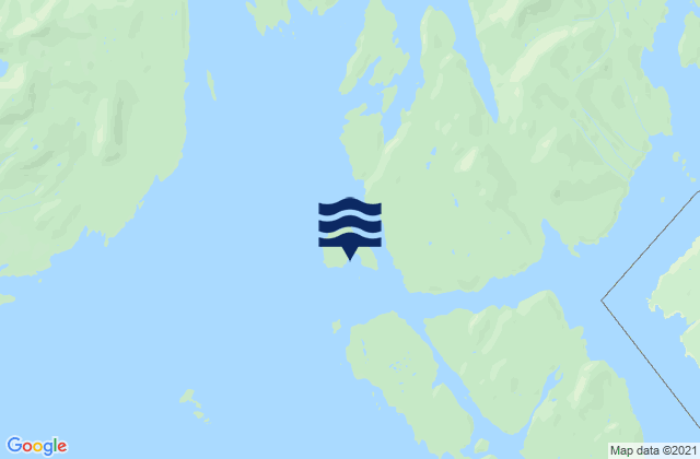 Mappa delle Getijden in Tongass Island, United States