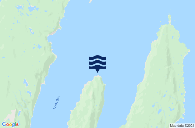 Mappa delle Getijden in Tonki Bay, United States