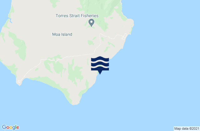 Mappa delle Getijden in Torres Strait Island Region, Australia