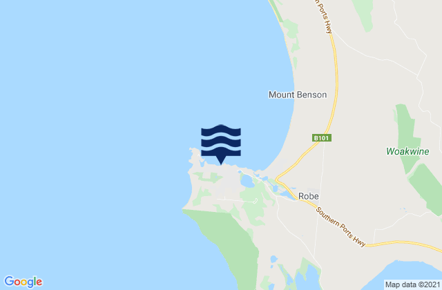 Mappa delle Getijden in Town Beach, Australia