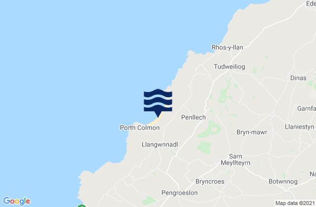 Mappa delle Getijden in Traeth Penllech, United Kingdom
