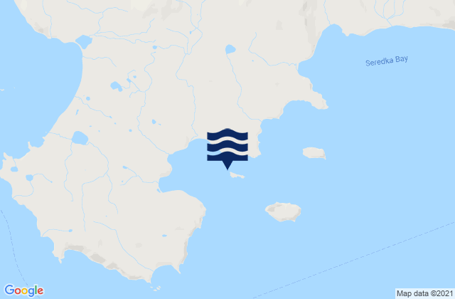 Mappa delle Getijden in Trident Bay (Akun Island), United States