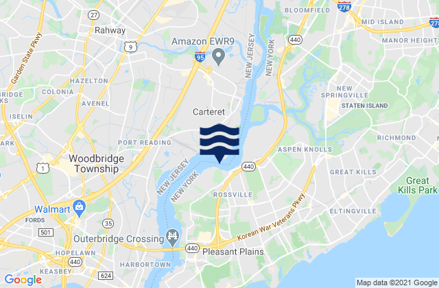 Mappa delle Getijden in Tufts Point-Smoking Point, United States