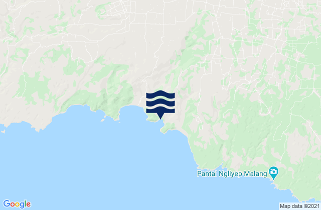 Mappa delle Getijden in Tugurejo Satu, Indonesia