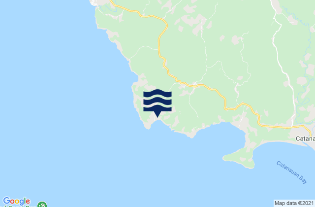 Mappa delle Getijden in Tuhian, Philippines