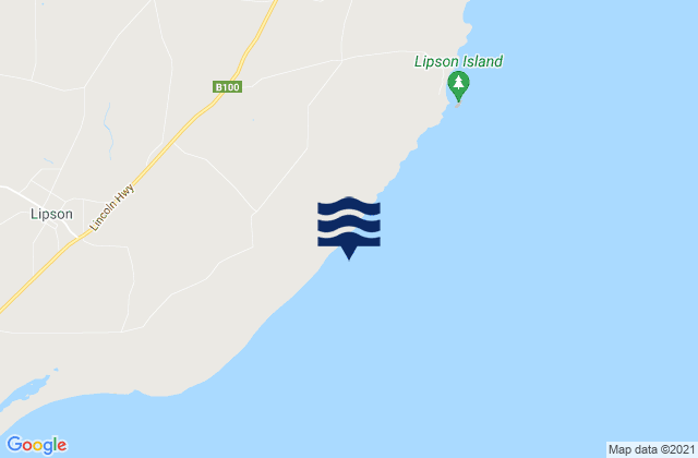 Mappa delle Getijden in Tumby Bay, Australia