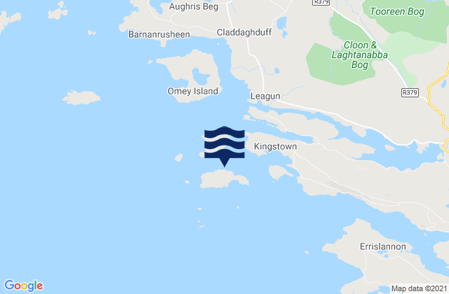 Mappa delle Getijden in Turbot Island, Ireland