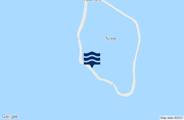 Mappa delle Getijden in Tureia, French Polynesia