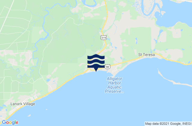 Mappa delle Getijden in Turkey Point St James Island, United States