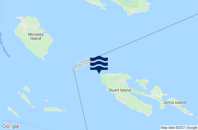 Mappa delle Getijden in Turn Point (Stuart Island), United States