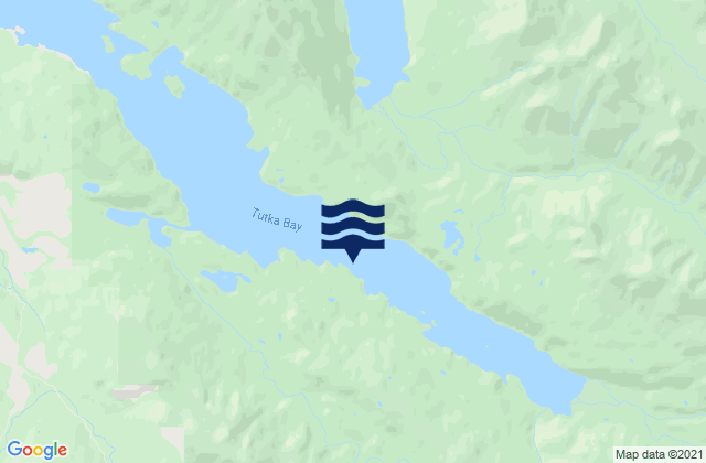 Mappa delle Getijden in Tutka Bay (Kachemak Bay), United States