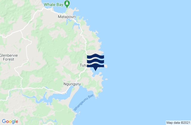 Mappa delle Getijden in Tutukaka Harbour, New Zealand