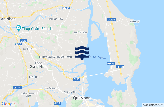 Mappa delle Getijden in Tuy Phước, Vietnam