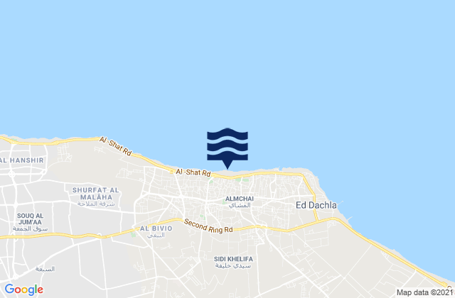 Mappa delle Getijden in Tājūrā’, Libya