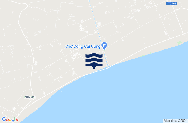 Mappa delle Getijden in Tỉnh Bạc Liêu, Vietnam