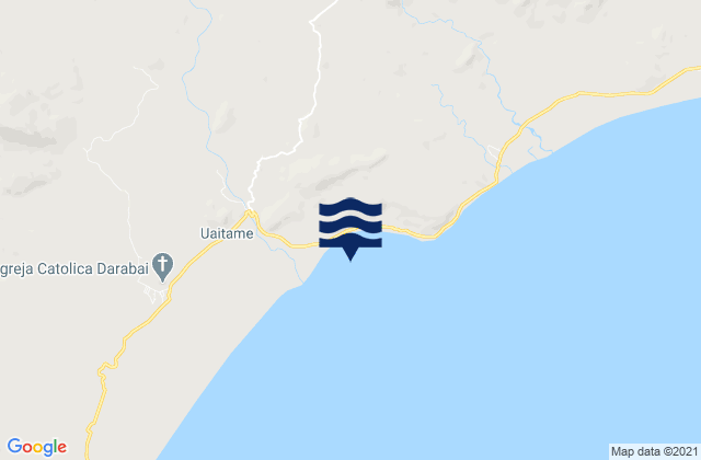 Mappa delle Getijden in Uatolari, Timor Leste