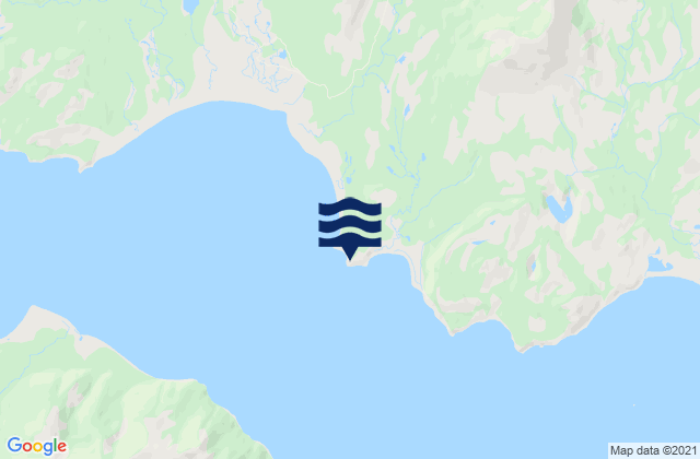 Mappa delle Getijden in Ugak Bay (saltery Cove), United States