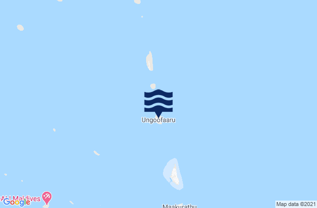 Mappa delle Getijden in Ugoofaaru, Maldives
