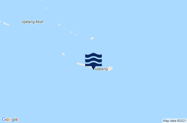 Mappa delle Getijden in Ujelang Atoll, Micronesia