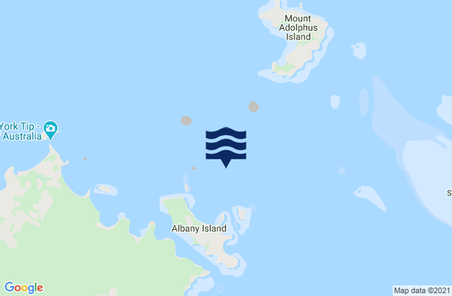 Mappa delle Getijden in Ulrica Point, Australia