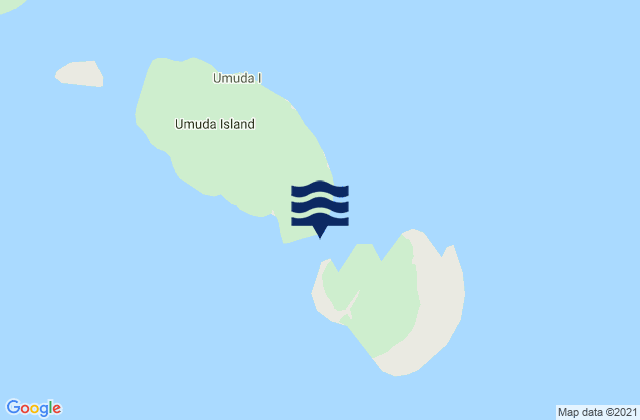 Mappa delle Getijden in Umuda Island, Papua New Guinea