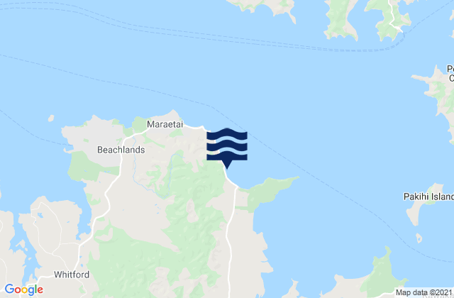 Mappa delle Getijden in Umupuia Beach, New Zealand
