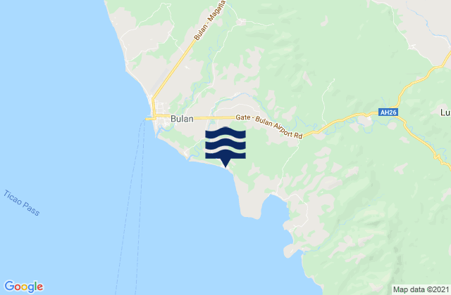 Mappa delle Getijden in Utabi, Philippines