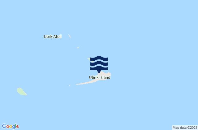 Mappa delle Getijden in Utrik, Marshall Islands