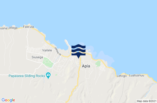 Mappa delle Getijden in Vailima, Samoa