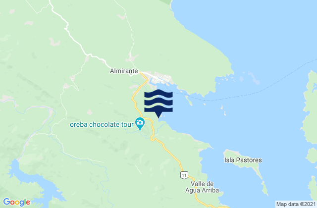 Mappa delle Getijden in Valle del Risco, Panama