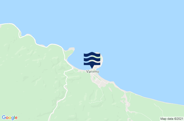 Mappa delle Getijden in Vanimo, Papua New Guinea