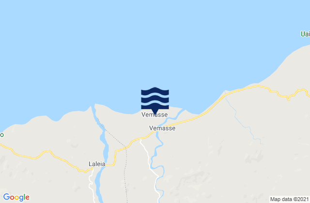 Mappa delle Getijden in Vemasse, Timor Leste