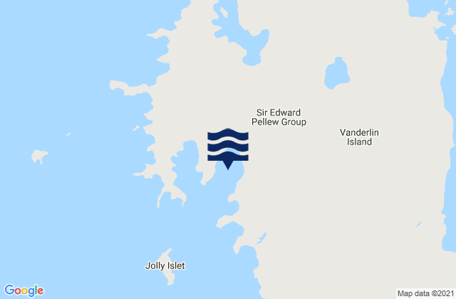 Mappa delle Getijden in Victoria Bay, Australia