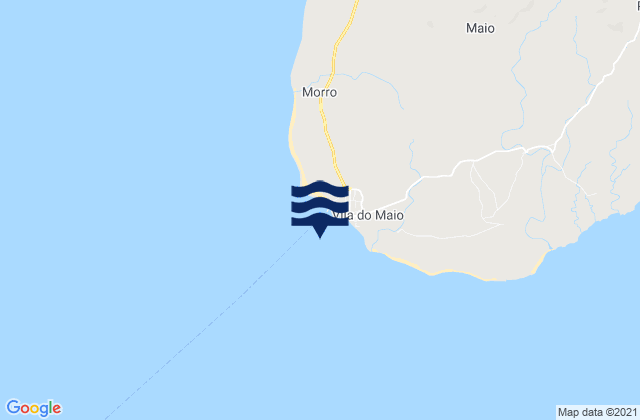 Mappa delle Getijden in Vila do Maio, Cabo Verde