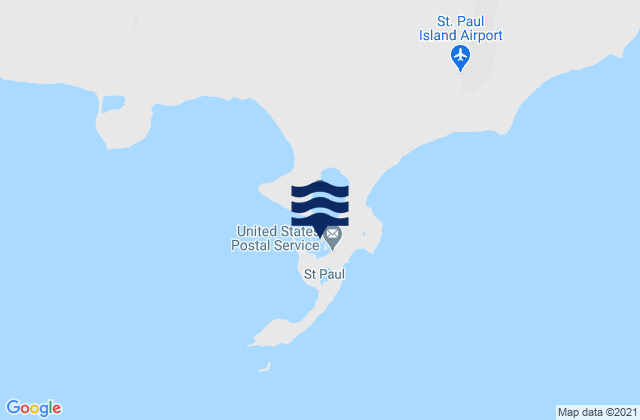 Mappa delle Getijden in Village Cove St Paul Island, United States