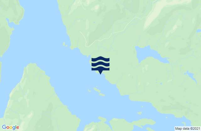 Mappa delle Getijden in Village Rock Zimovia Strait, United States