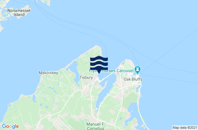 Mappa delle Getijden in Vineyard Haven Harbor, United States
