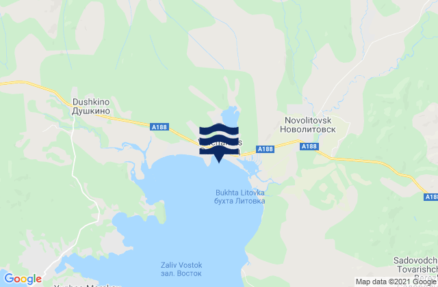 Mappa delle Getijden in Volchanets, Russia
