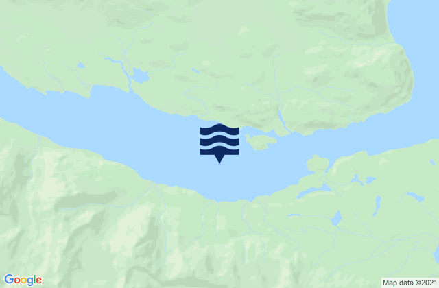 Mappa delle Getijden in Wachusett Inlet Glacier Bay, United States