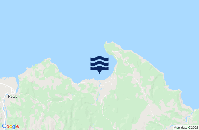Mappa delle Getijden in Waetuwa, Indonesia